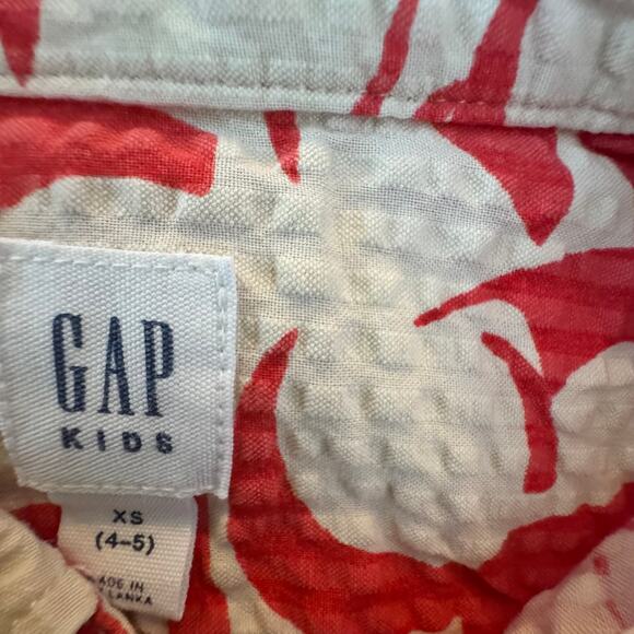 Gap Toddler Boy Hawaiian Shirt - Size XS (4-5) - Picture 2 of 3